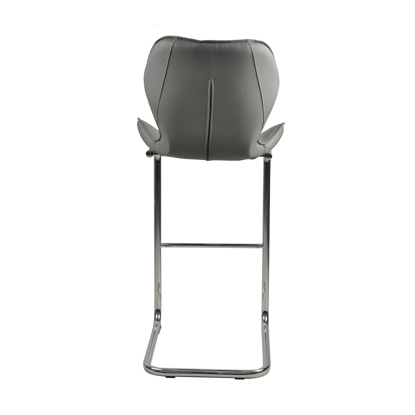 Bar chair modern design for dining and kitchen barstool with metal legs set of 4 (Grey)