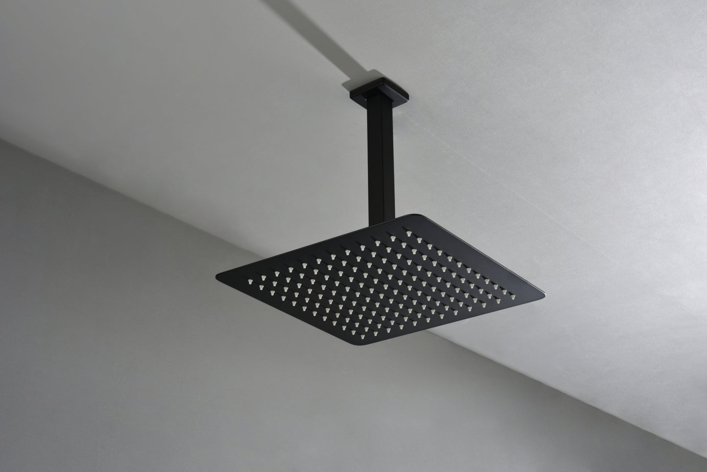 Matte Black  Bathroom Luxury Combo Set Ceiling Mounted Rainfall