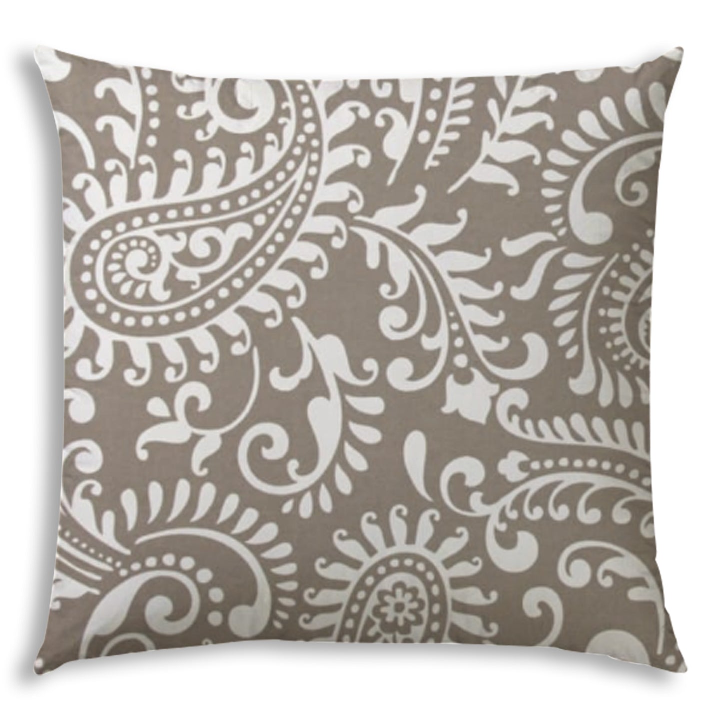 DREAMY Taupe Indoor/Outdoor Pillow - Sewn Closure