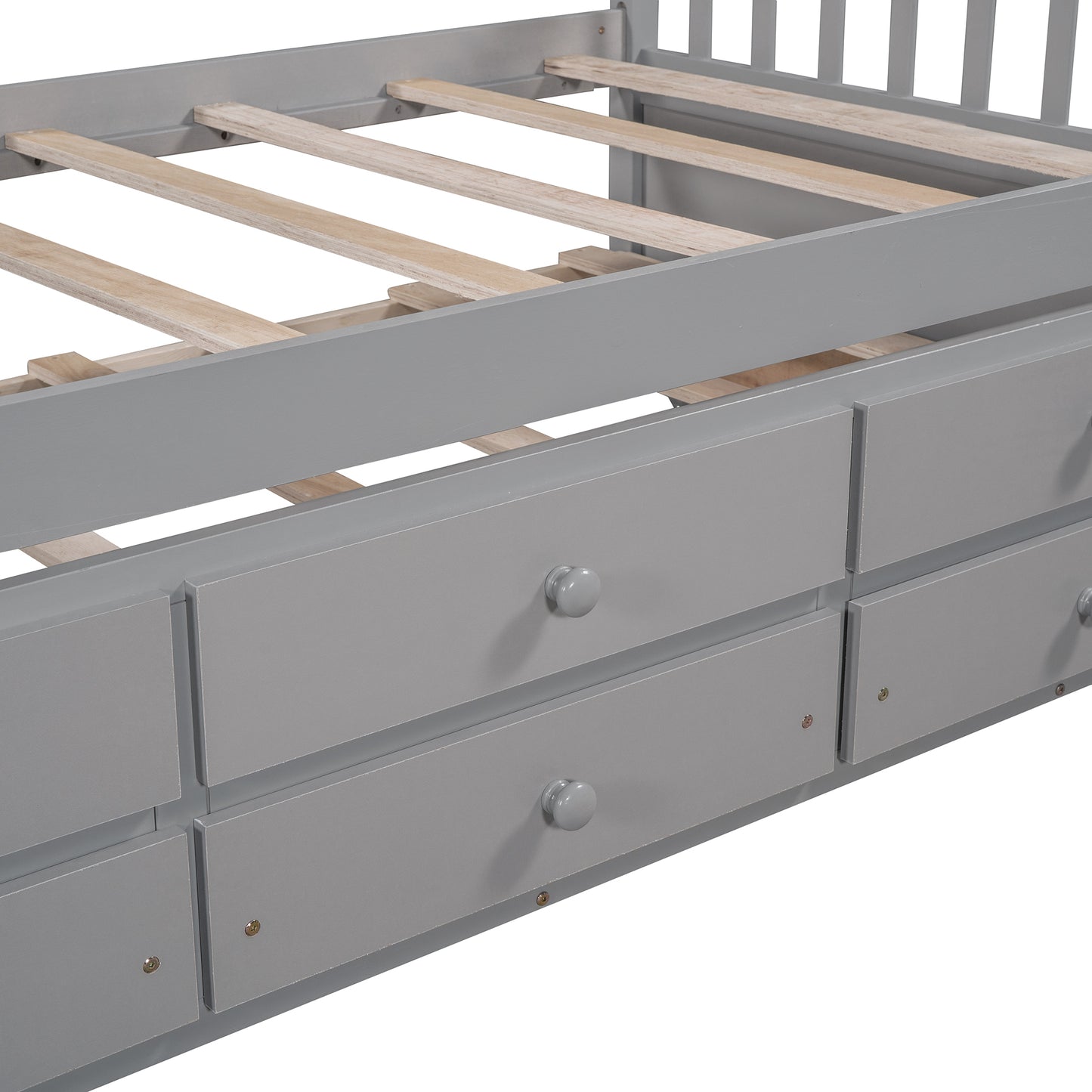 Daybed with Trundle and Drawers, Twin Size, Gray(OLD SKU: LP0000141EAA)