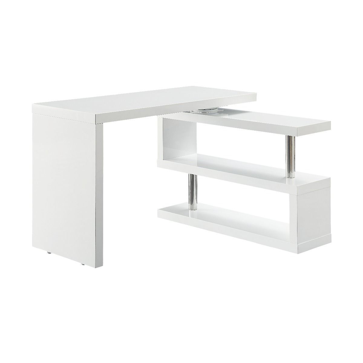 ACME Buck II Writing Desk, White Finish OF00017