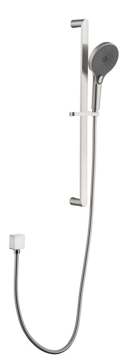 Shower System Square Bathroom Luxury Rain Mixer Shower Combo Set Pressure Balanced Shower System with Shower Head, Hand Shower, Slide Bar, Shower Arm, Hose, and Valve Trim