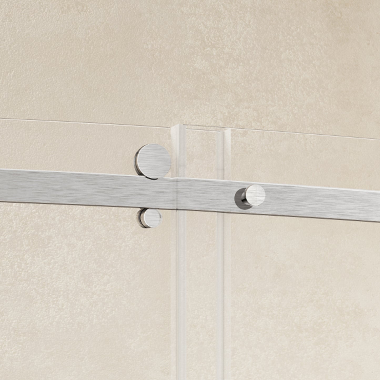 TRUSTMADE Frameless Curved Bathtub Shower Doors 60" Width x 58" Height with 1/3"(8mm) Clear Tempered Glass Finish, K07N-1