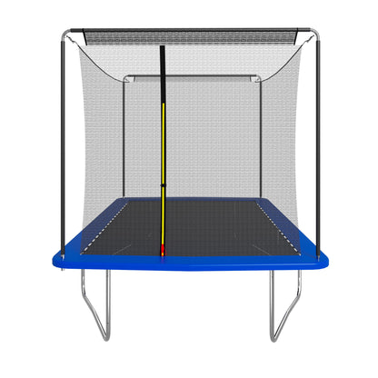 8ft by 12ft rectangular trampoline blue ASTM standard tested and CPC certified