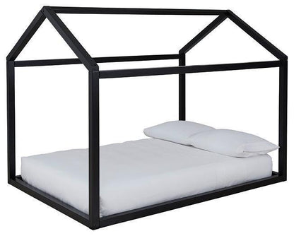 Ashley Flannibrook Black Contemporary Full House Bed Frame B082-162