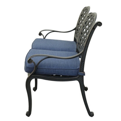 Garden Bench, Navy Blue