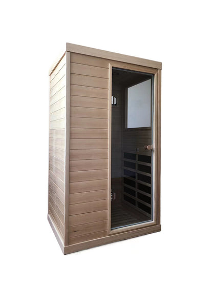 Mini Right Side  Hemlock Sauna Room