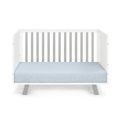 Livia 3-in-1 Convertible Island Crib White/Gray