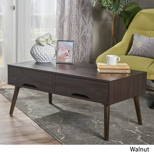 Naomi Mid Century Modern Finished Fiberboard Coffee Table