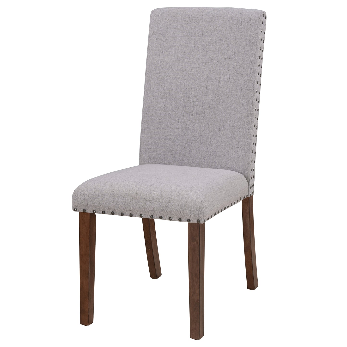 Orisfur. Upholstered Dining Chairs - Dining Chairs Set of 2 Fabric Dining Chairs with Copper Nails