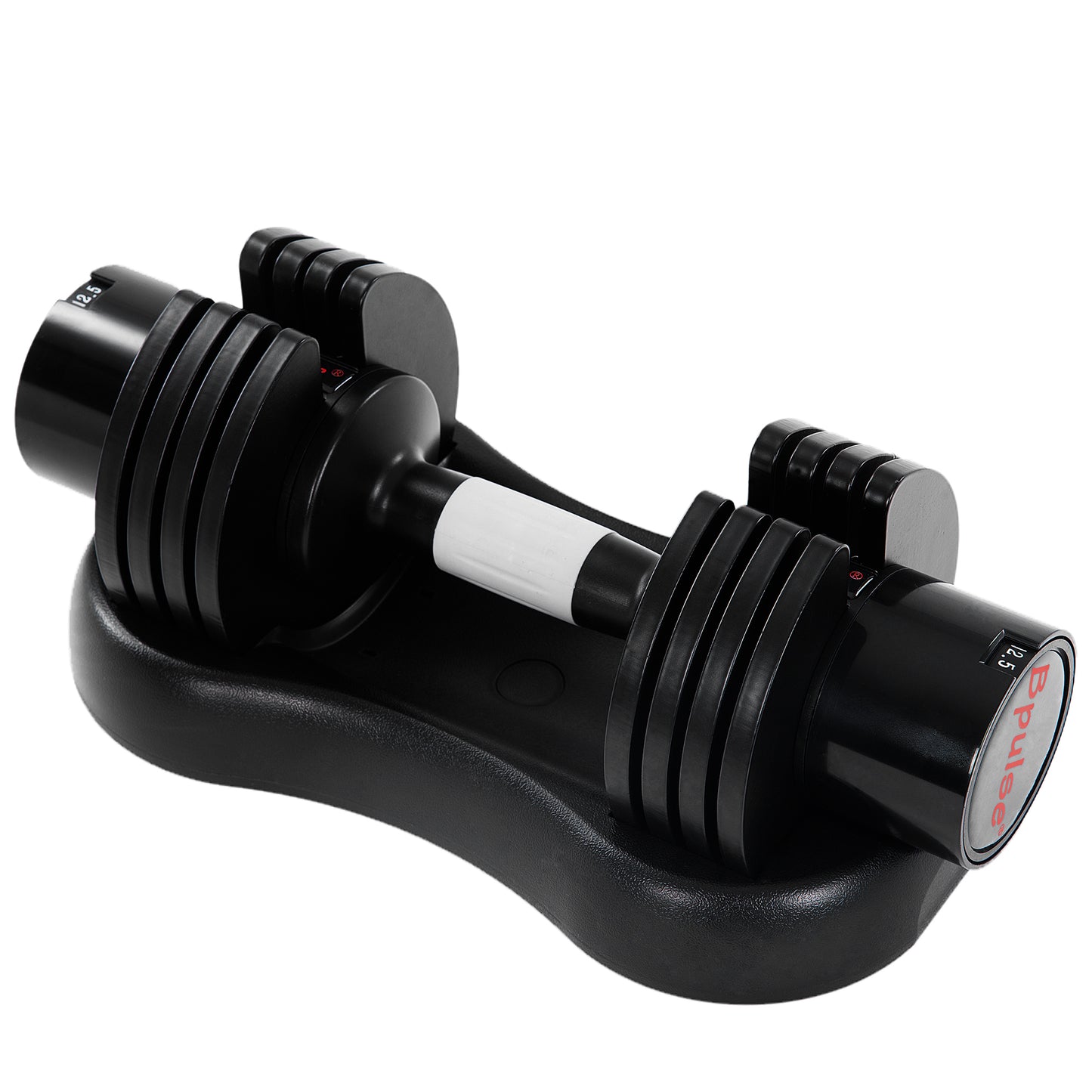 12.5KGS ADJUSTABLE DUMBBELL STEEL+PLASTIC(Adjustable range:2.5KGS,5KGS,7.5KGS,10KGS,12.5KGS)