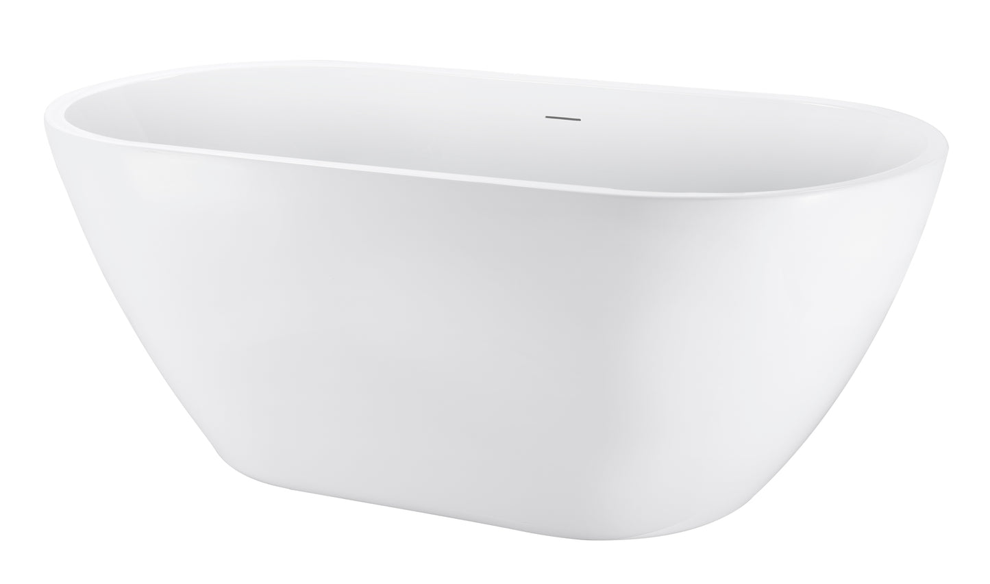 70" 100% Acrylic Freestanding Bathtub，Contemporary Soaking Tub，white Bathtub