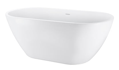 70" 100% Acrylic Freestanding Bathtub，Contemporary Soaking Tub，white Bathtub
