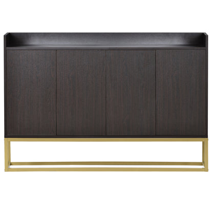 TREXM Modern Sideboard Elegant Buffet Cabinet with Large Storage Space for Dining Room, Entryway (Espresso)