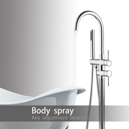 Landing Faucet Silver Metal Brass