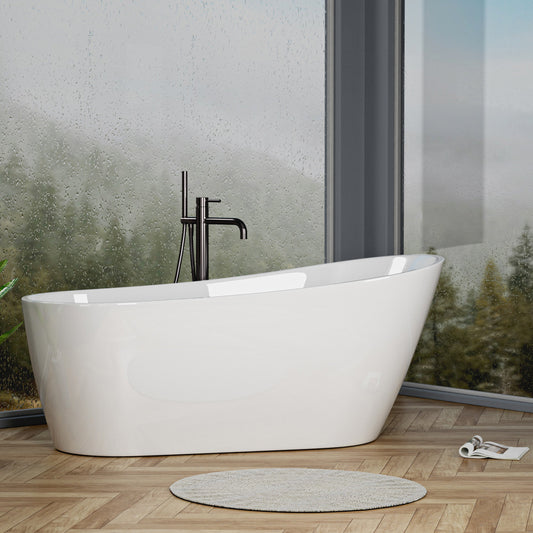 Acrylic Freestanding Soaking Bathtub-55‘’-white