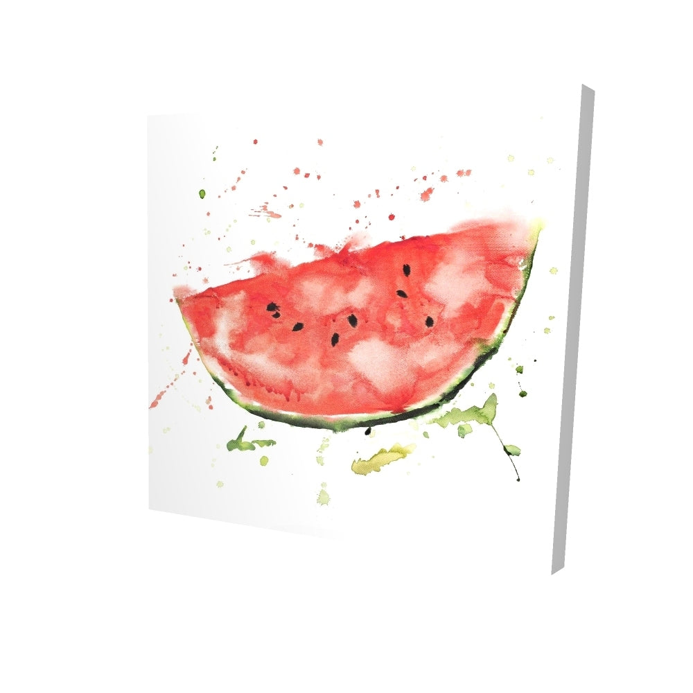 Watermelon slice - 32x32 Print on canvas