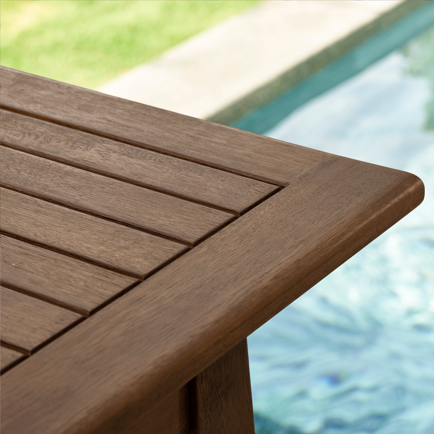 Midcentury modern Patio Wood Bar Table