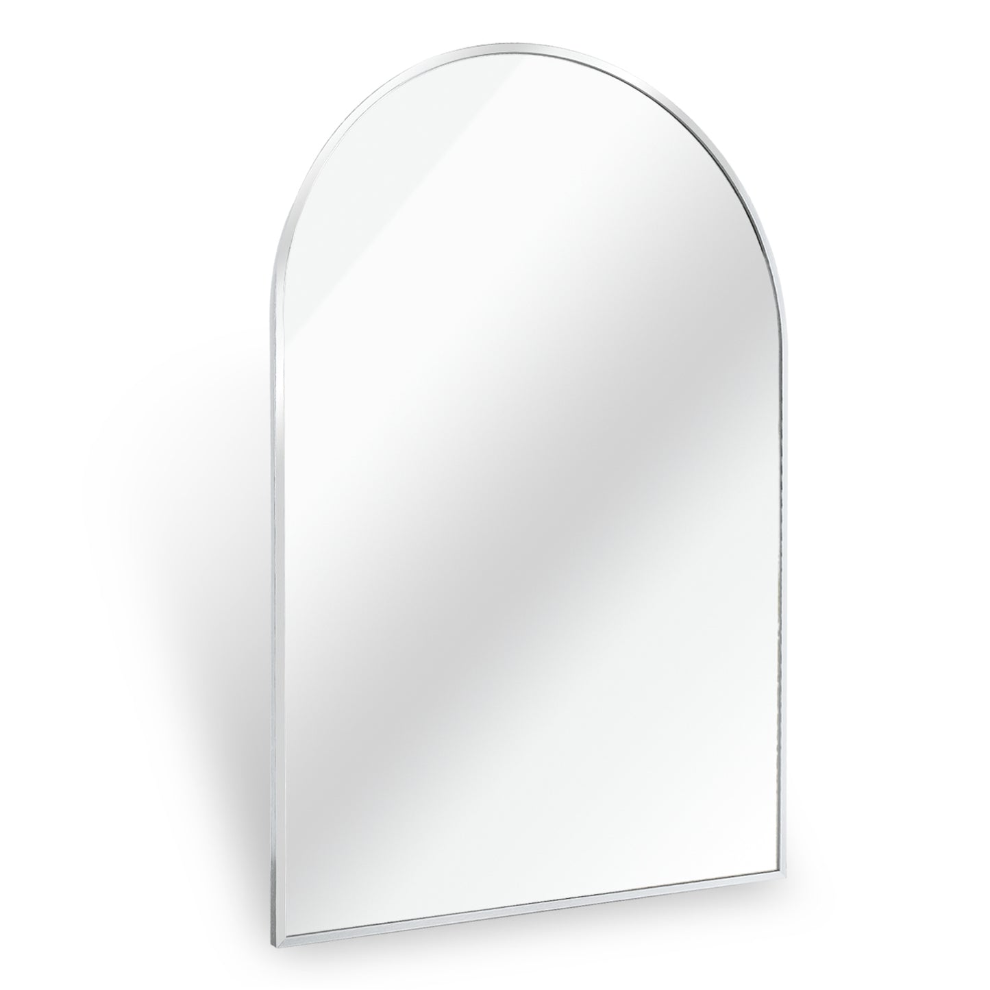 Wall Mirror 30"x20", Bathroom Mirror, Vanity Mirror, for Bathroom, Bedroom, Entryway, with Metal Frame, Modern & Contemporary Arch Top Wall Mirror (Silver)