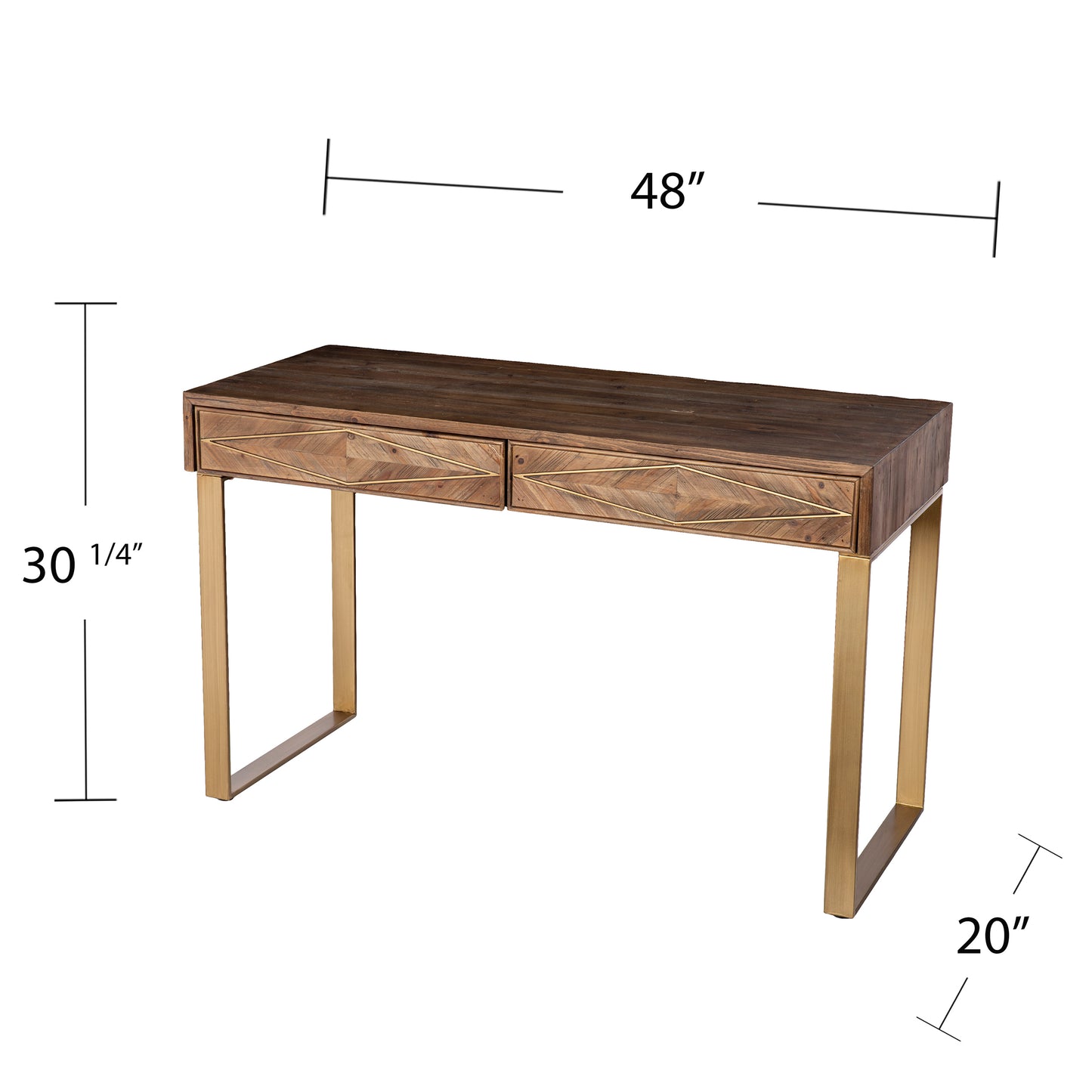 Astorland Reclaimed Wood Desk w/ Storage