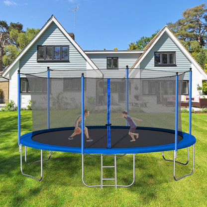 14FT TRAMPOLINE (STEEL TUBE,LADDER)