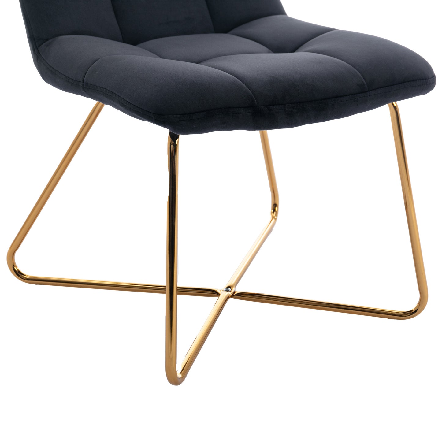 HengMing Velvet Accent Chair Retro Leisure Lounge Chair Mid Century Modern Chair Vanity Chair for Living Room Bedroom with Gold Metal Legs Salmon Black 1 PCS