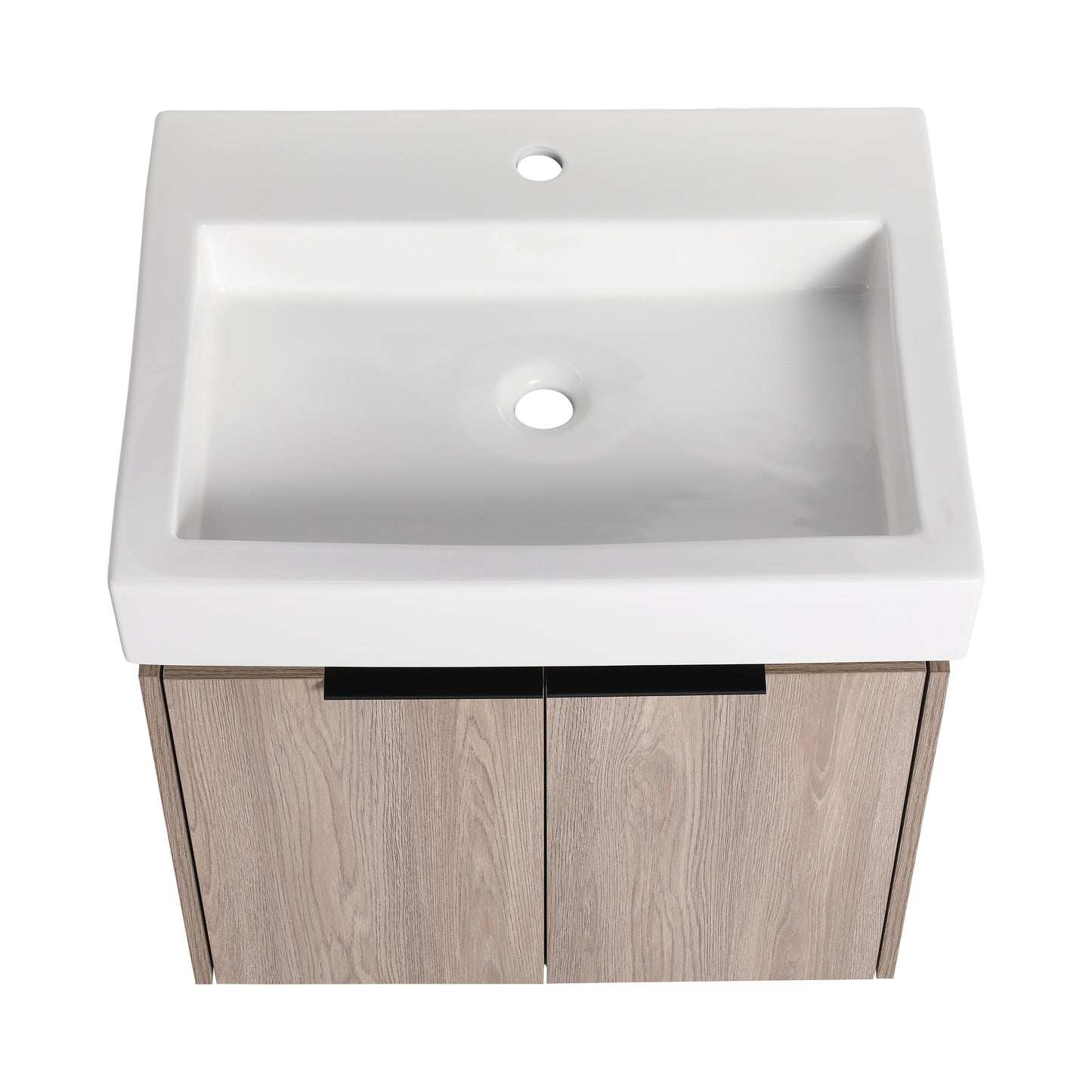 24 Inch Bathroom Vanity With Ceramic Basin  （KD-Packing）