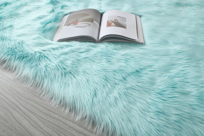 "Cozy Collection" Ultra Soft Fluffy Faux Fur Sheepskin Area Rug