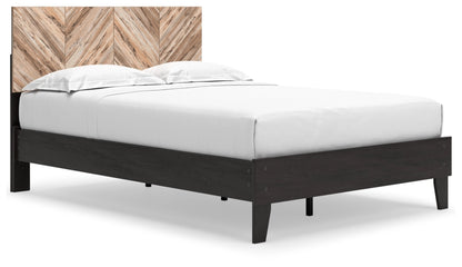 Ashley Piperton Black Brown Contemporary Full Panel Platform Bed EB5514B4