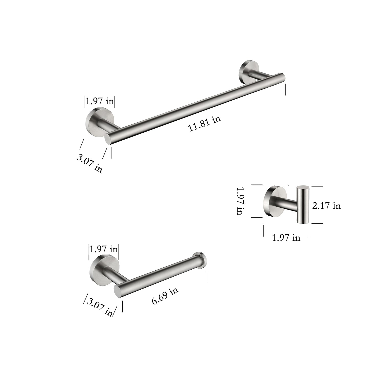 3 - Piece Bathroom Hardware Set