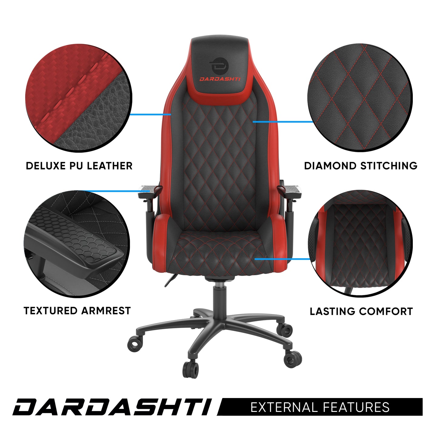 Dardashti Gaming Chair - Red