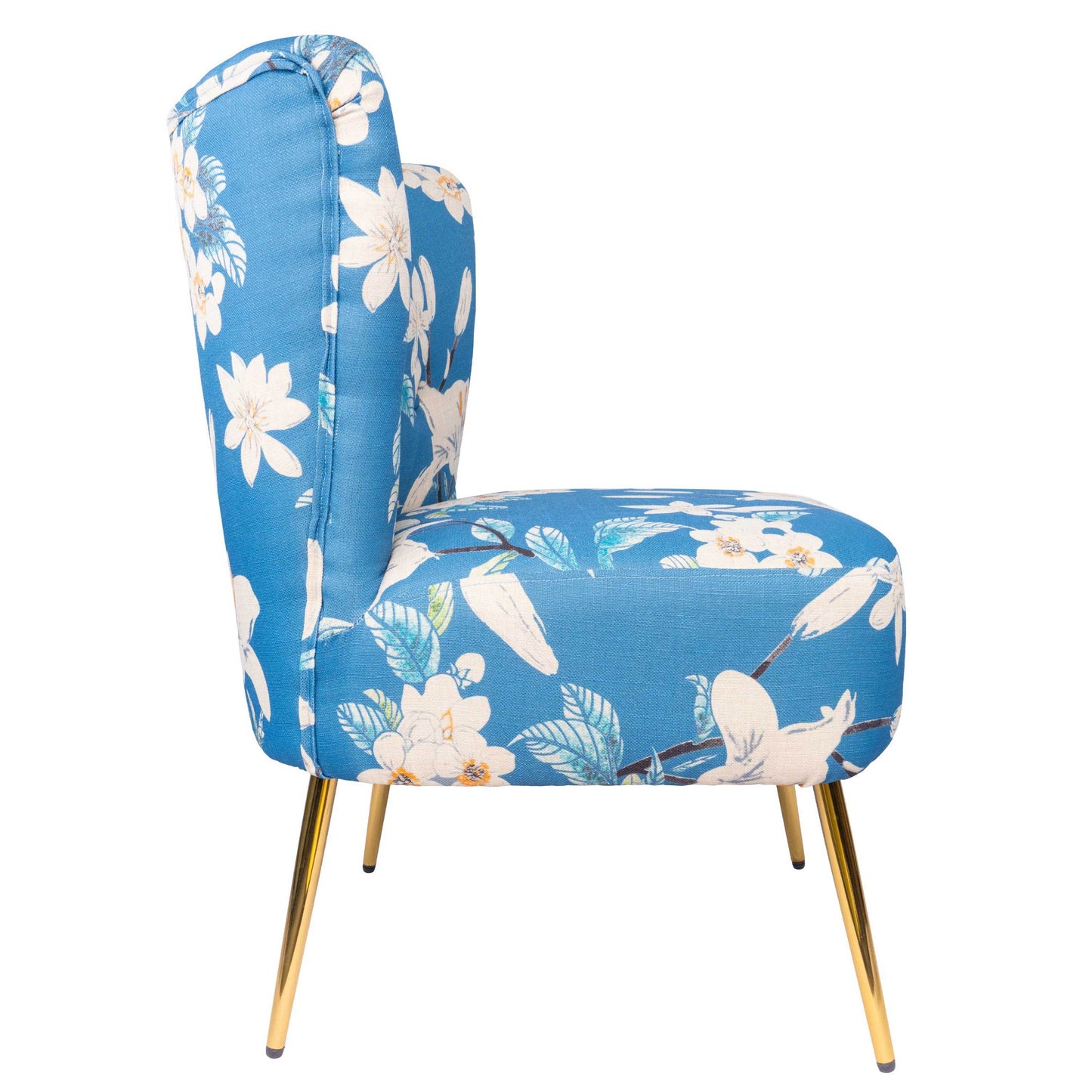 Modern Accent Chair, Fabric Living Room Chair, Bedroom Chair with Thick Sponge Cushion