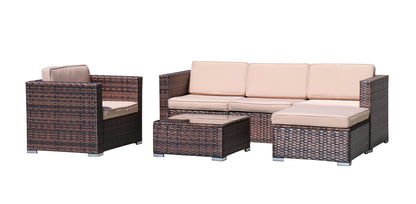 Outdoor PE Rattan Sofa Set of 4