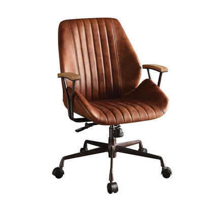 ACME Hamilton Office Chair in Cocoa Top Grain Leather 92413