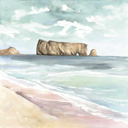 Rocher percé - 08x08 Print on canvas