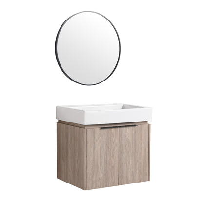 24 Inch Bathroom Vanity With Ceramic Basin  （KD-Packing）