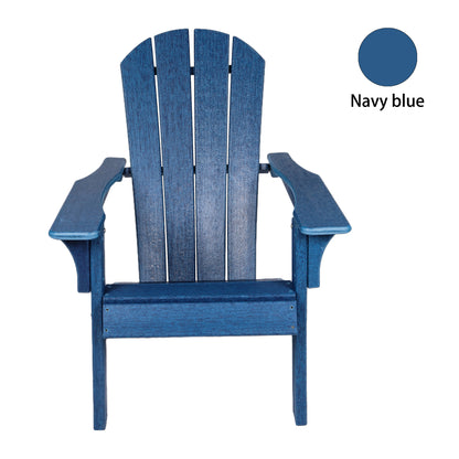 HDPE Adirondack Chair Sunlight Resistant no-Fading Snowstorm Resistant Outdoor Chair Patio Adirondack Chairs Ergonomic Comfort Widely Used for Fire Pits Decks Gardens Campfire Chairs-Blue