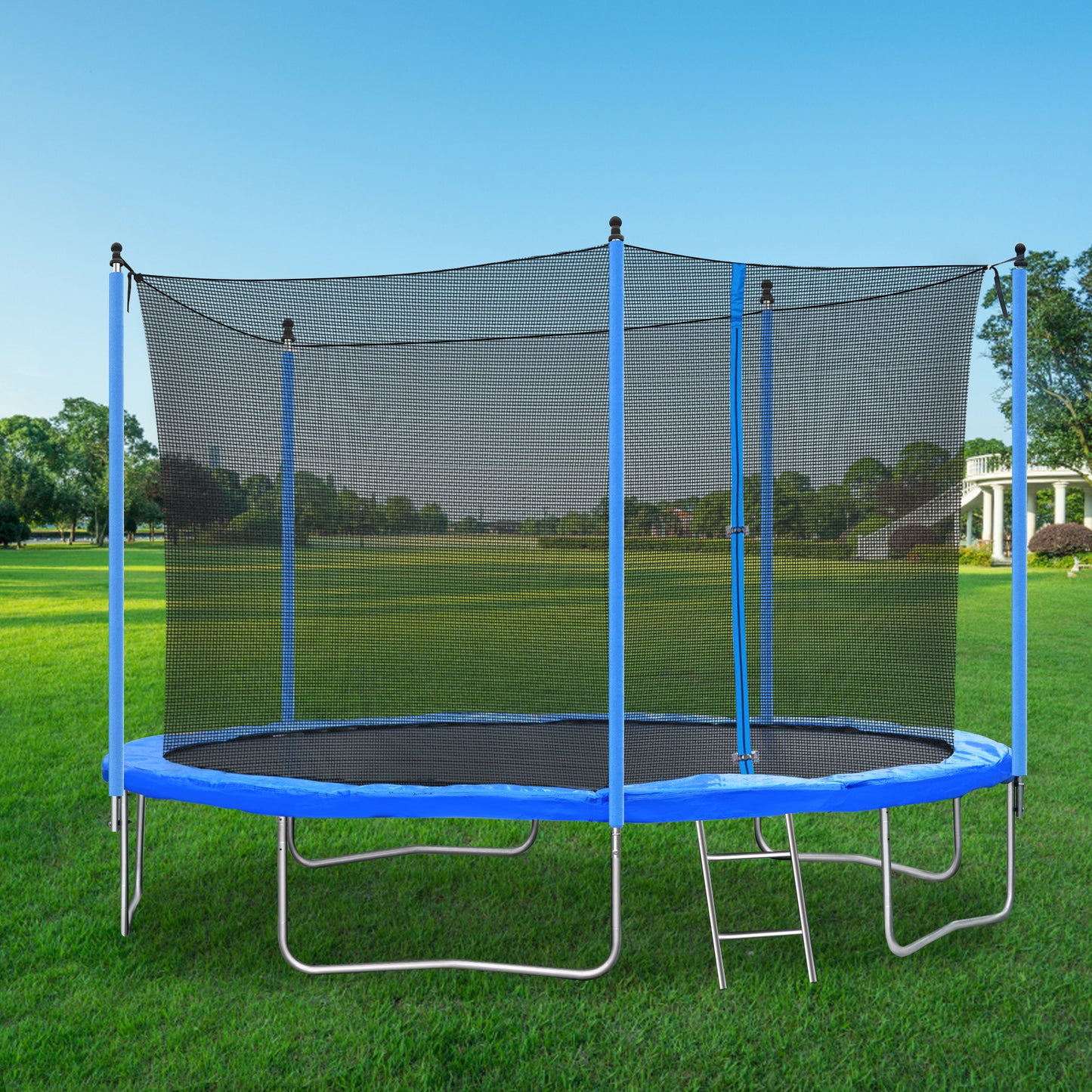 12FT TRAMPOLINE (STEEL TUBE,LADDER)