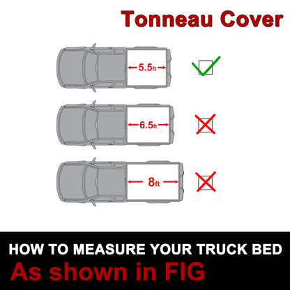 5.5\' Bed Soft Roll-Up Tonneau Cover For 2004-14 Ford F150 06-14 Lincoln Mark LT