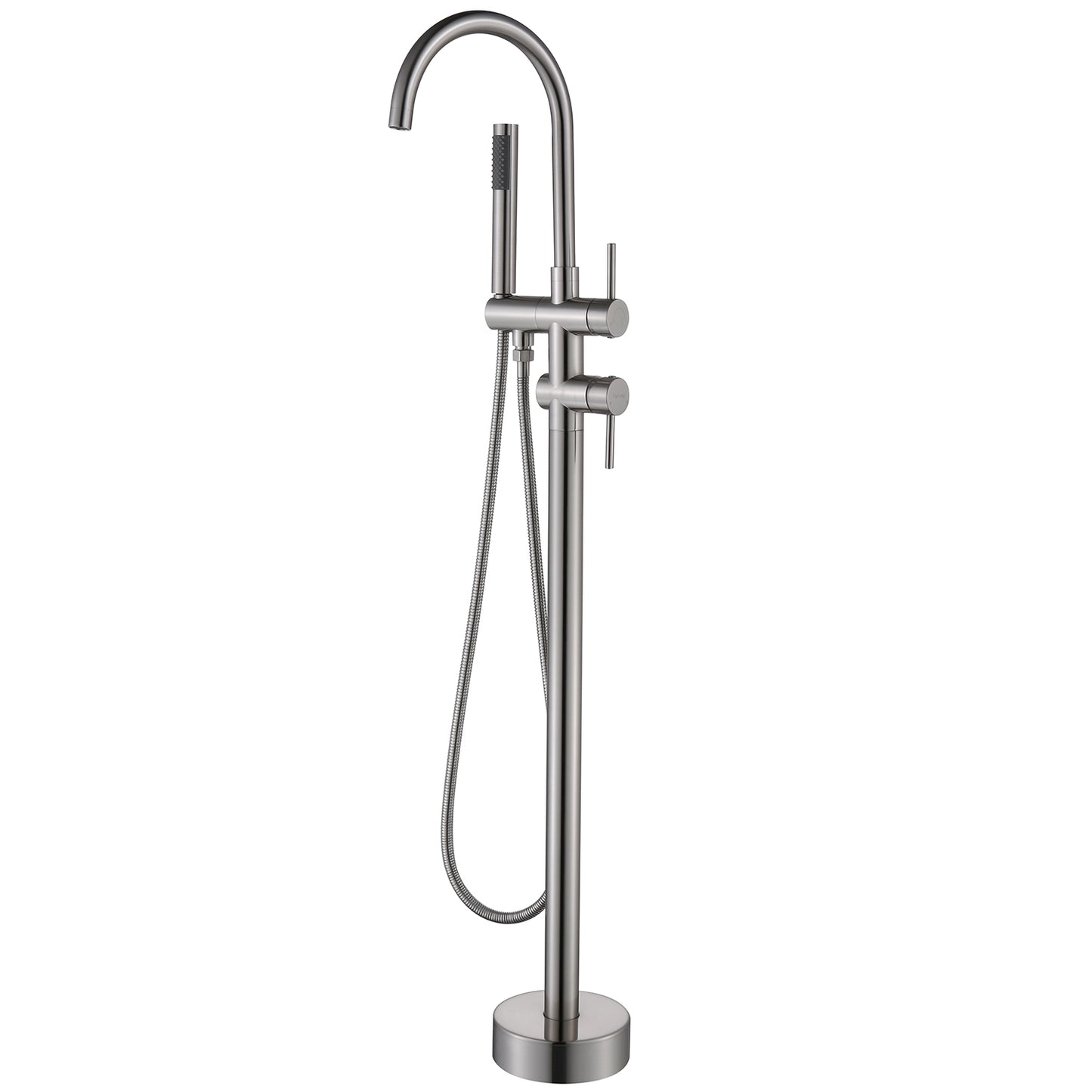 Double Handle Floor Mounted Freestanding Tub Filler