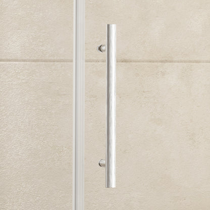 TRUSTMADE 38 in. W x 38 in. D x 76 in. H Frameless Square Hinged Shower Enclosure (cUPC Approved)