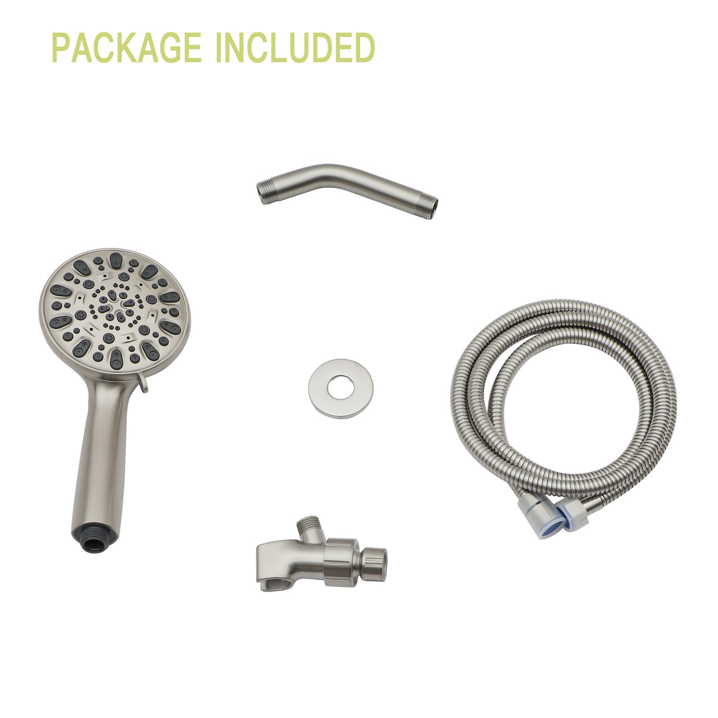 Multi Function Adjustable Hand Shower - 7-Function Hand Shower, Brushed Nickel