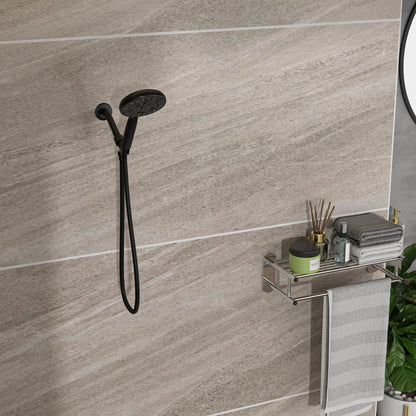 Multi Function Adjustable Hand Shower - 7-Function Hand Shower, Matte Black