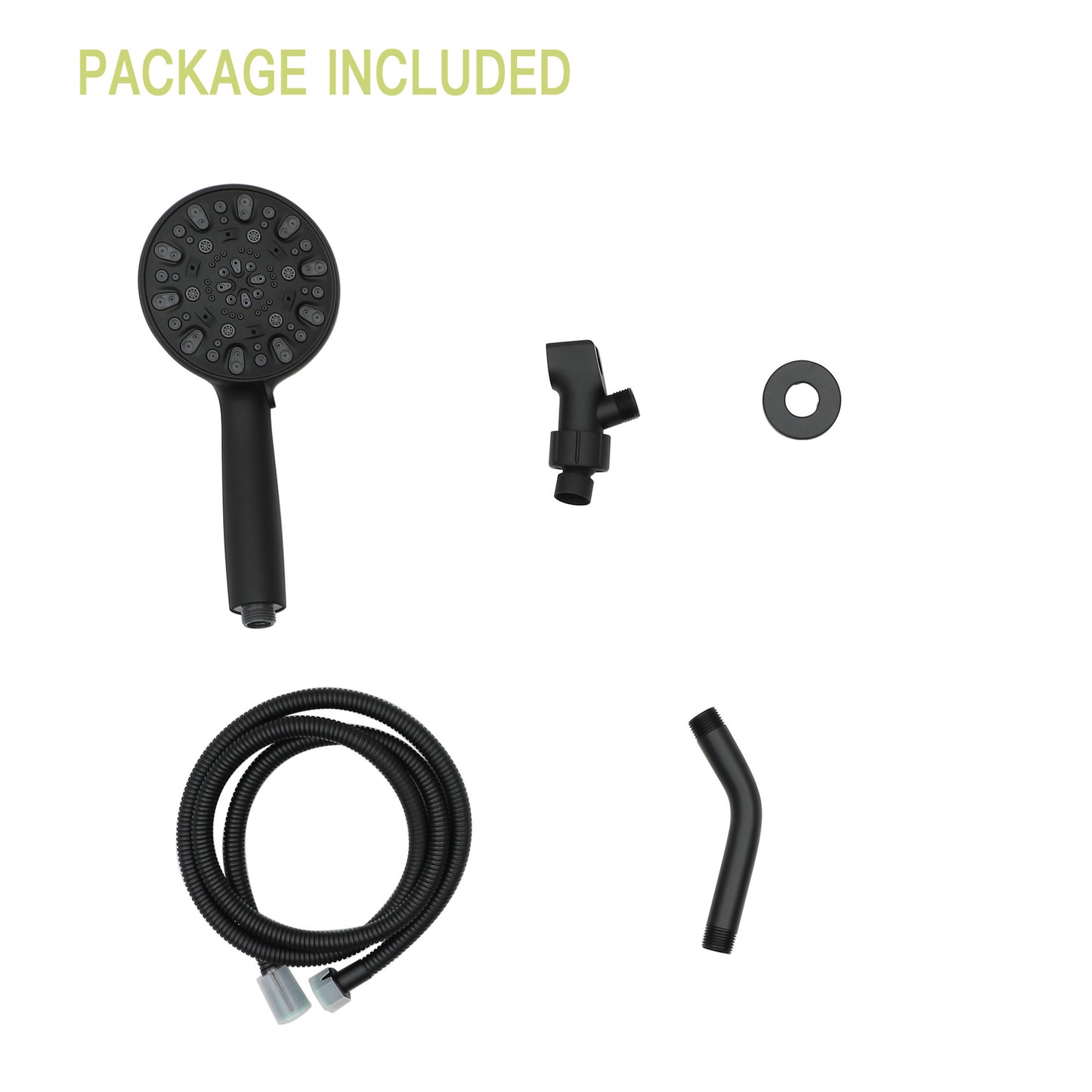 Multi Function Adjustable Hand Shower - 7-Function Hand Shower, Matte Black