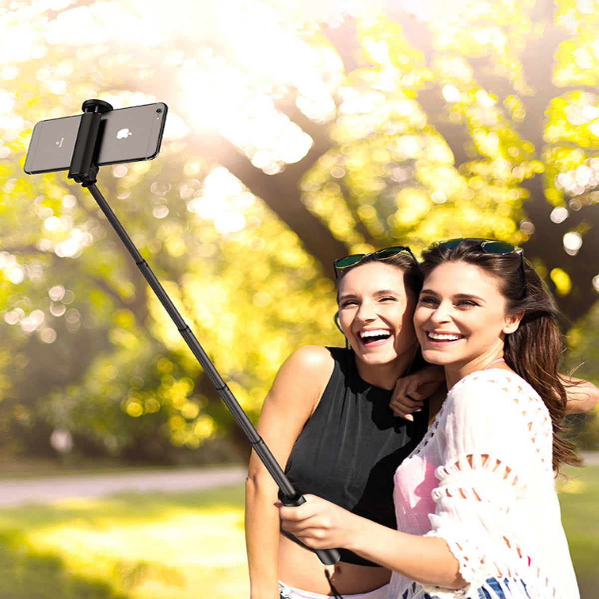 Invisi Mini Selfie Stick Extendable And Foldable by VistaShops