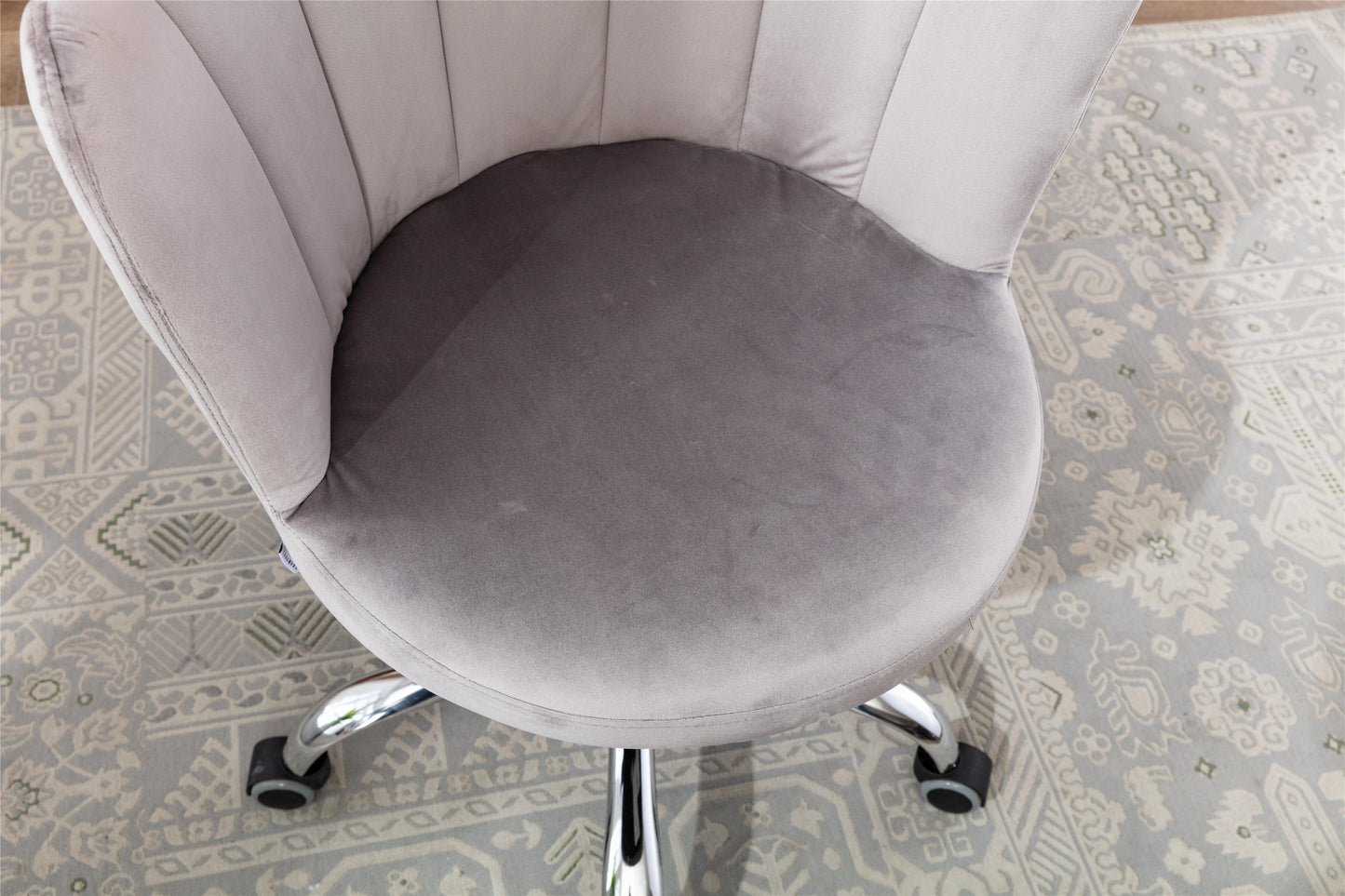 COOLMORE   Swivel Shell Chair for Living Room/Bed Room, Modern Leisure office Chair  Gray