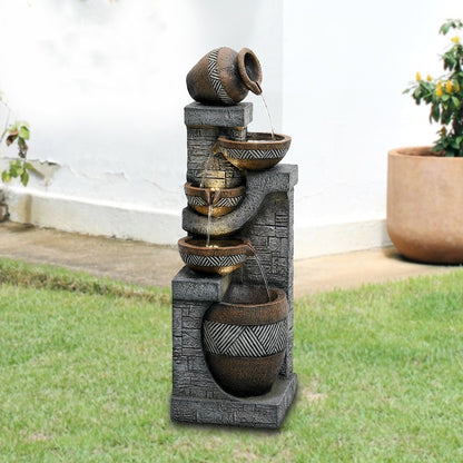 Cliffdell Resin Fountain With Ligh