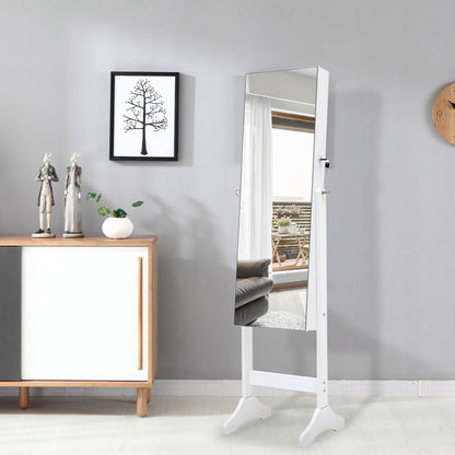 Fashion Simple Jewelry Storage Mirror Cabinet With LED Lights,For Living Room Or Bedroom