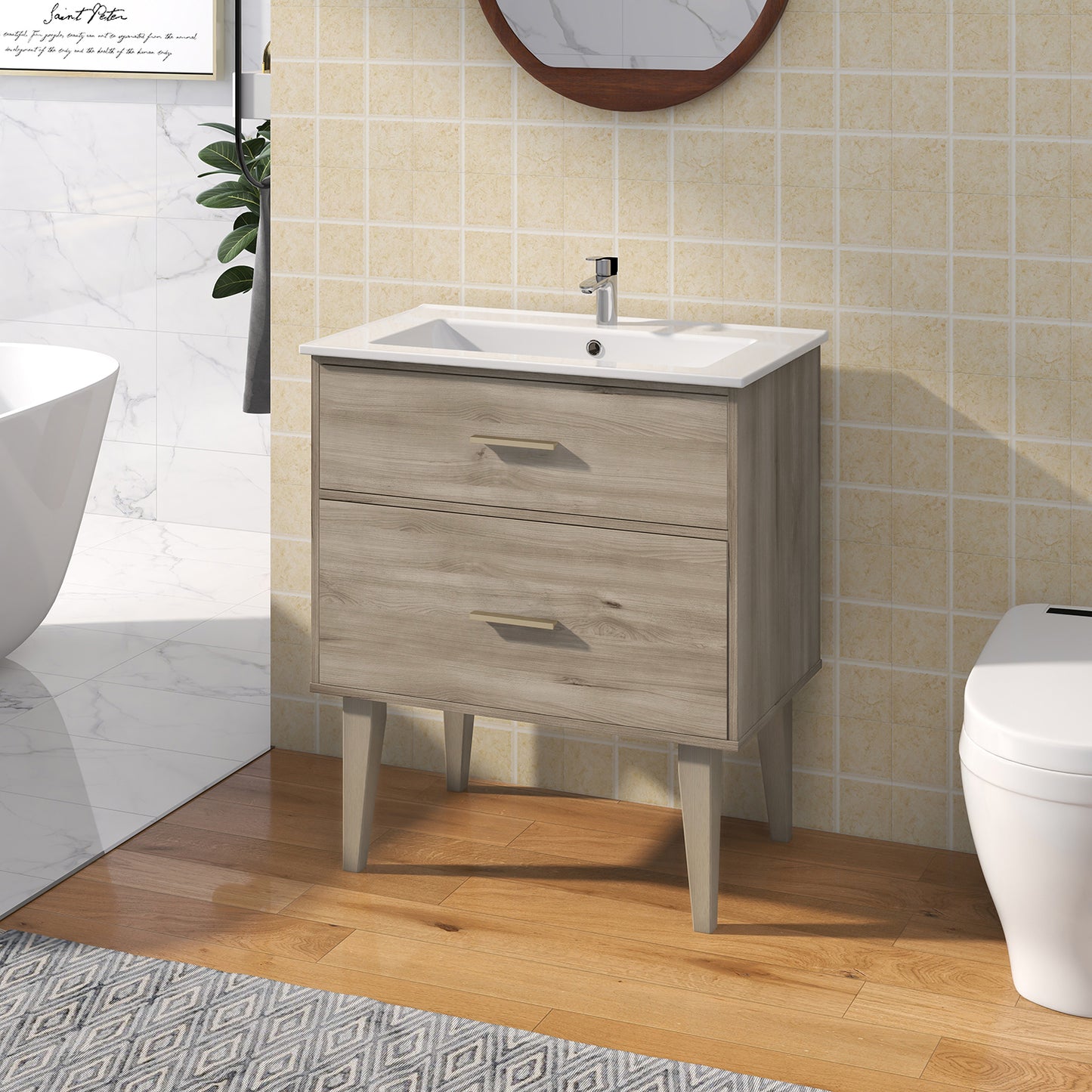 Argolis 30" Single Bathroom Vanity Set