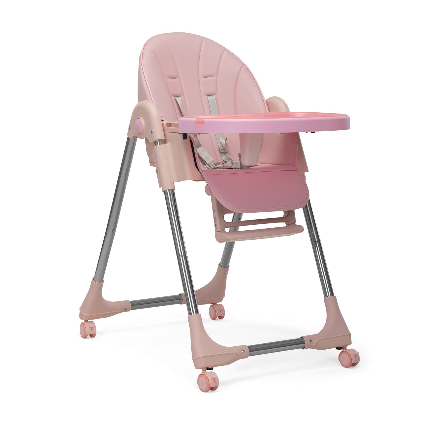 Multipurpose Adjustable Highchair for Baby Toddler Dinning Table with Feeding Tray and 3-Point Safety Buckle